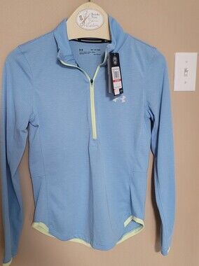 Under Armour Light Blue Half-Zip Athletic Pullover